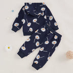 Daisy Flower Hooded Jogger Set