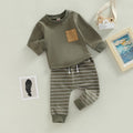 Peter Pocket Top with Striped Pants