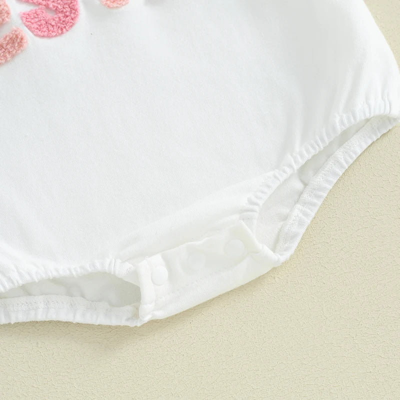 Daddy's Bestie Plush Letters Onesie