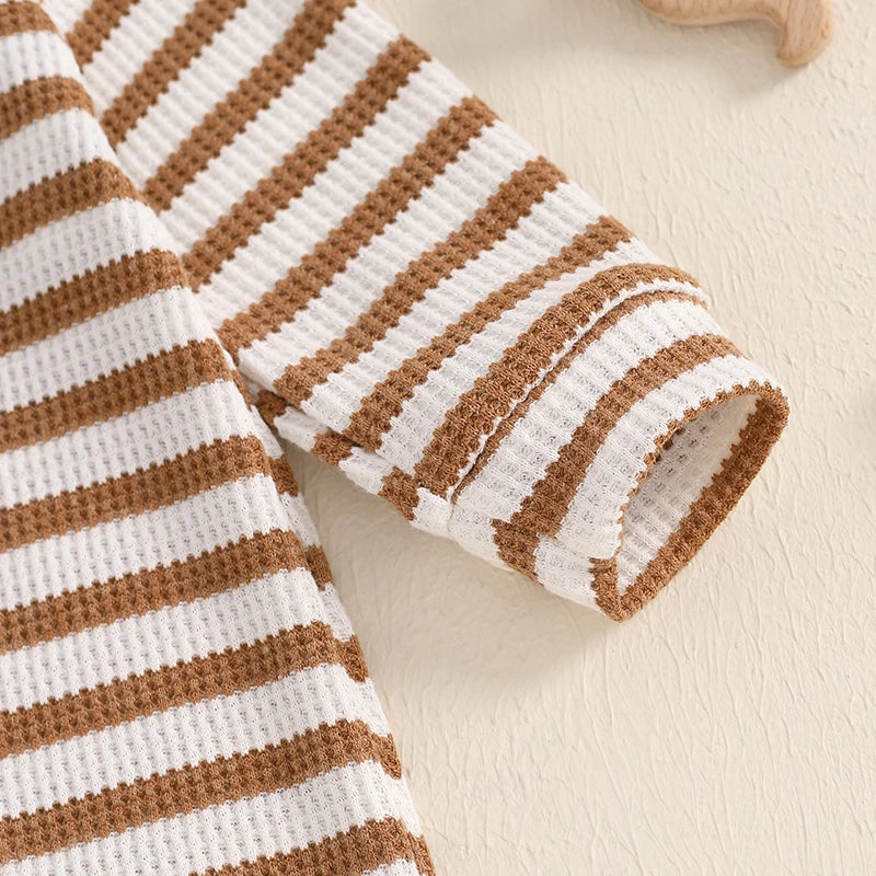 Striped Zipper Onesie