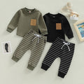 Peter Pocket Top with Striped Pants