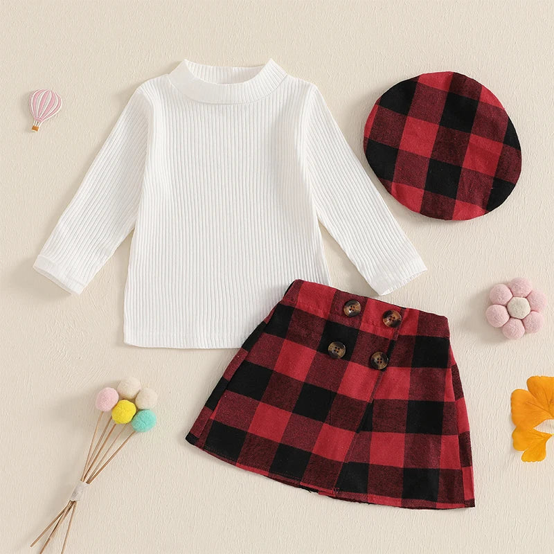 Peltie Plaid Skirt Outfit & Beret