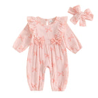 Ruffled Bow Romper & Headband