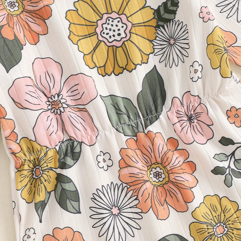 Floral Clara Onesie & Headband