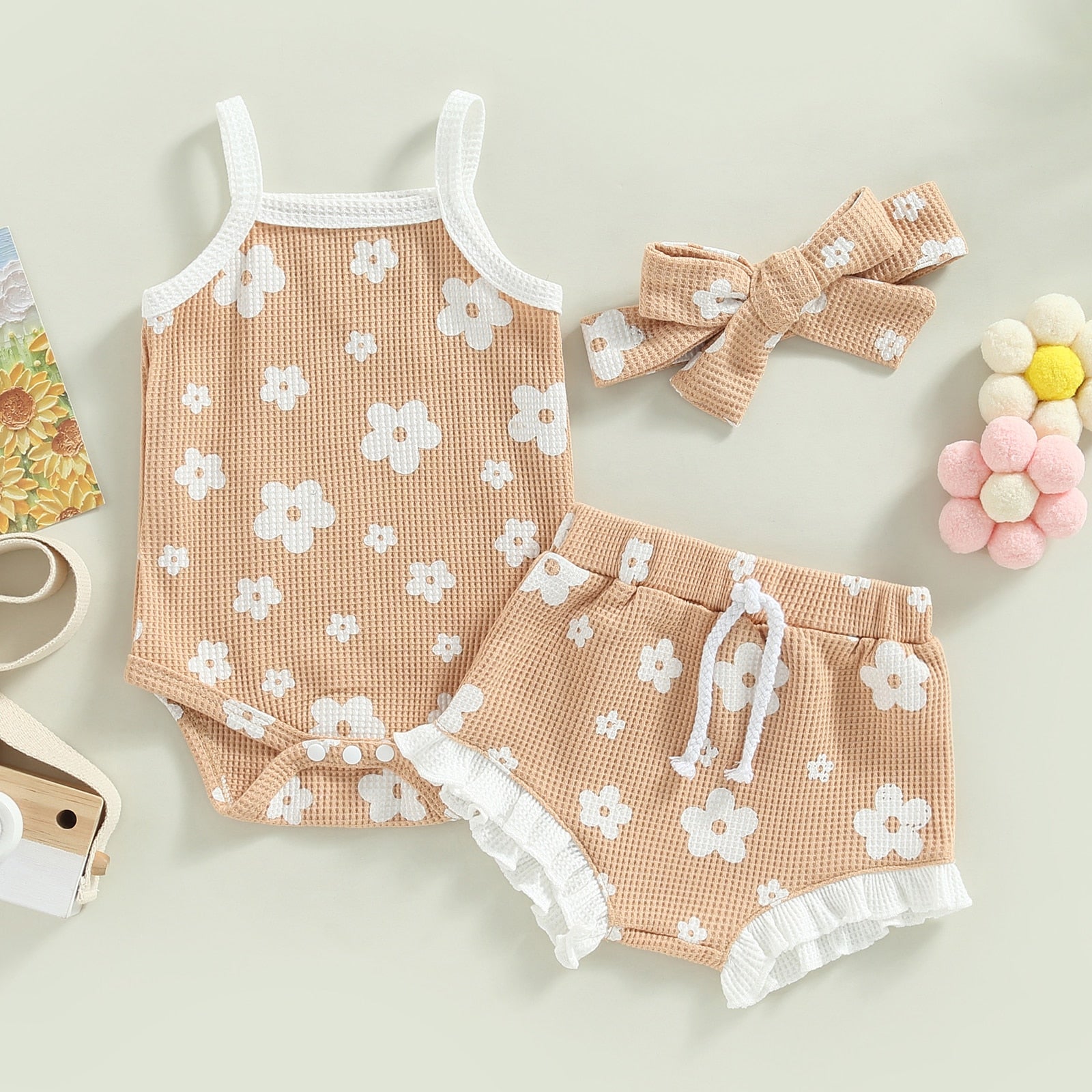 Ruffled Flower Power Summer Outfit