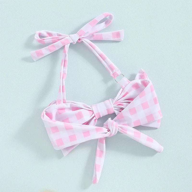 Patterned Bow Baby Bikini