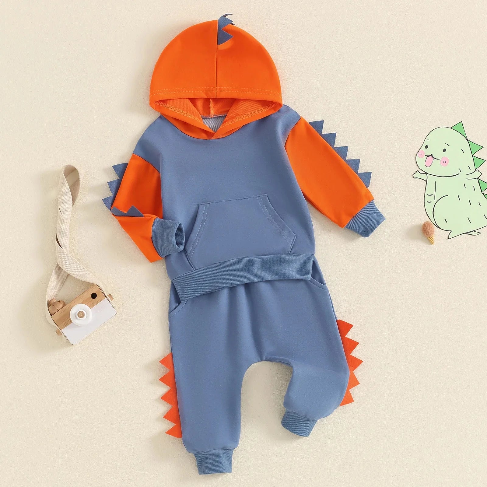 Dinosaur Spike Hoodie & Pants