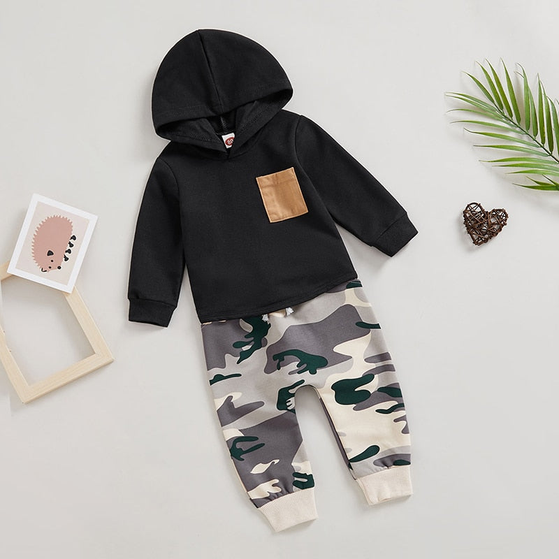 Camouflage Pocket Hoodie & Pants