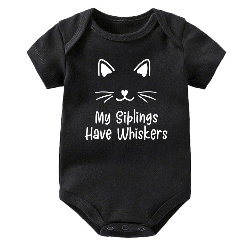 My Siblings Have Whiskers Cat Onesie