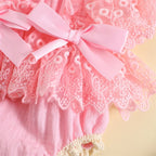 Floral Lace Princess Romper