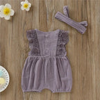 Pink Laced Romper