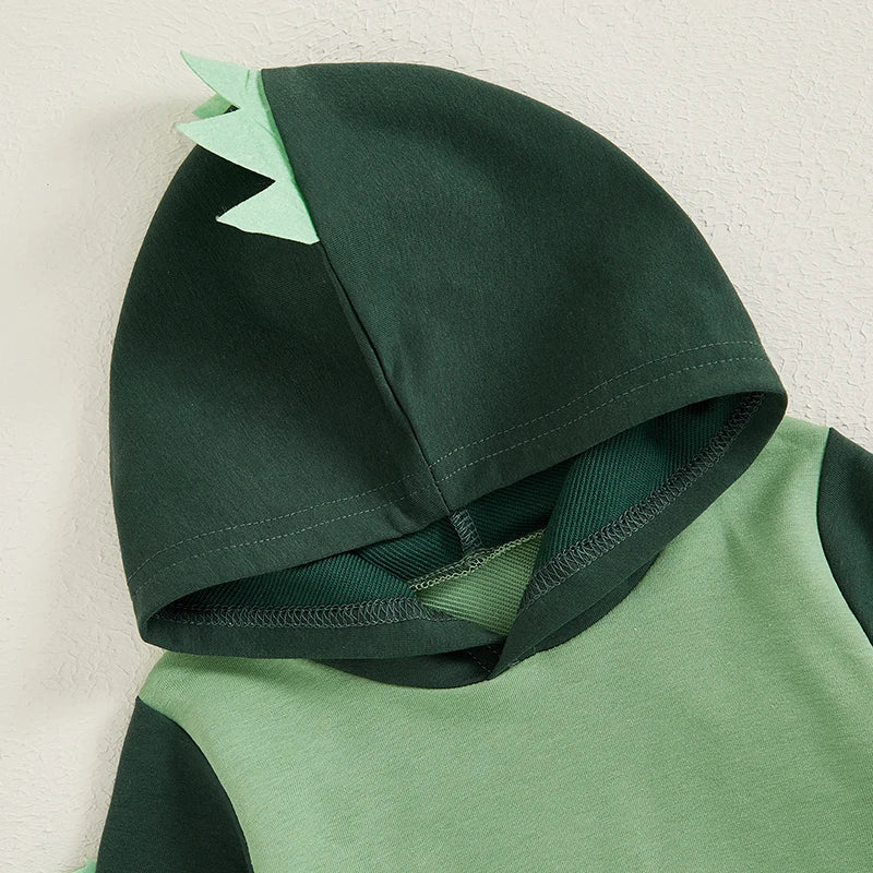 Spikey Dino Hoodie Romper