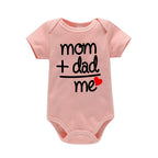 Mom Plus Dad Equals Me Funny Onesie (Multiple Colors)