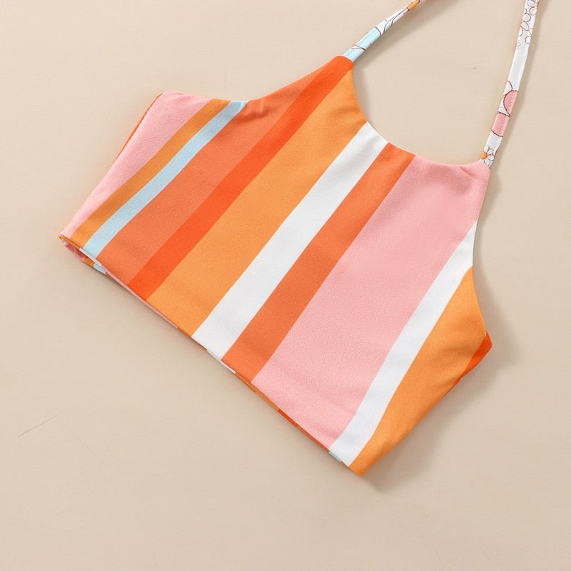 Striped Flower Hippie Outfit
