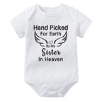 Hand Picked for Earth By My Sister in Heaven Onesie