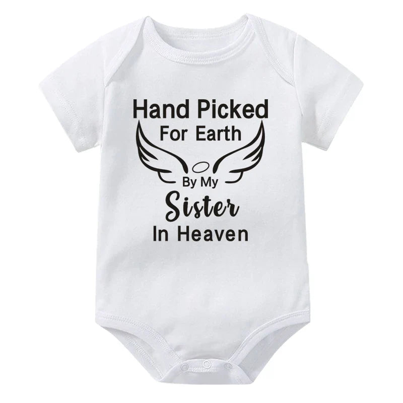 Hand Picked for Earth By My Sister in Heaven Onesie