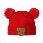 Pom Pom Bear Beanie Hat
