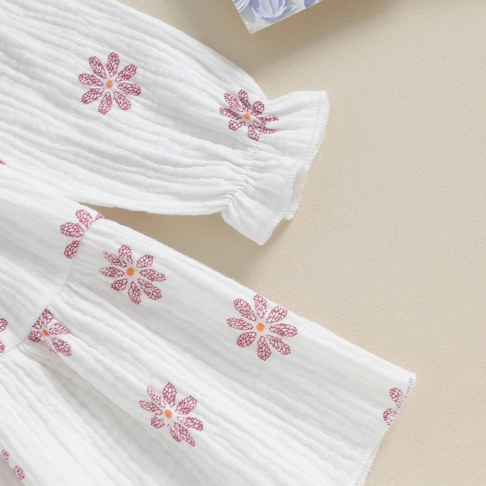 Floral Boho Dress & Matching Bow