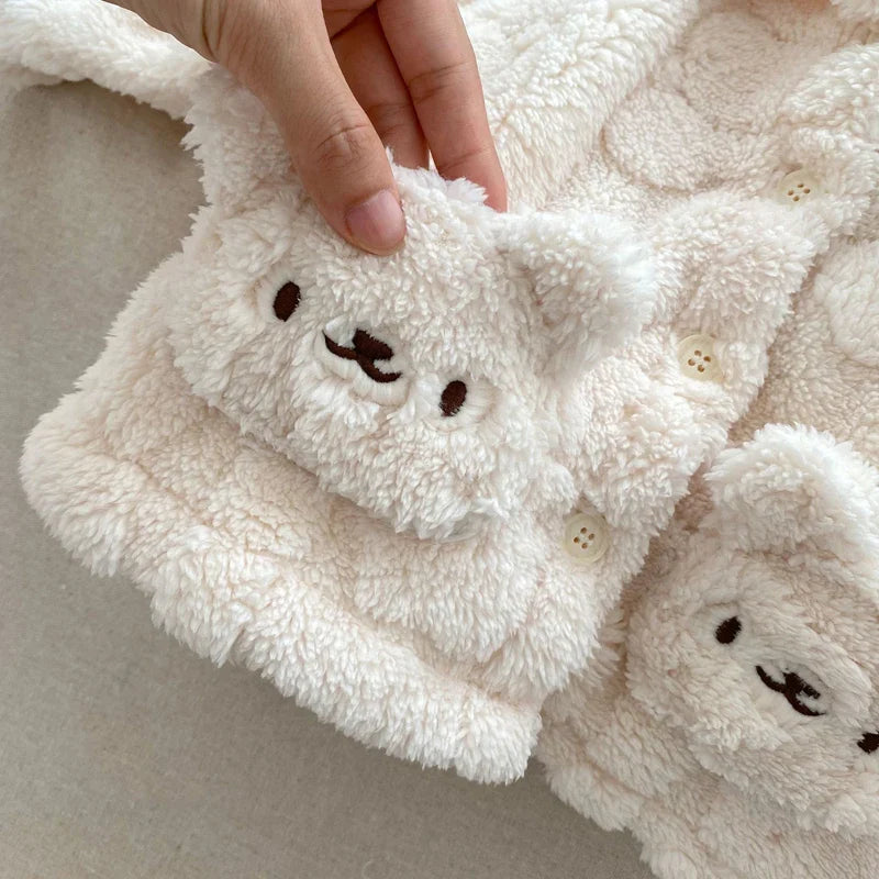 Warm Winter Teddy Bear Plush Outfit
