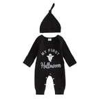 My First Halloween Baby Romper – Pumpkin & Ghost