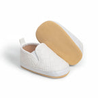 Solid Checker Slip On Shoes