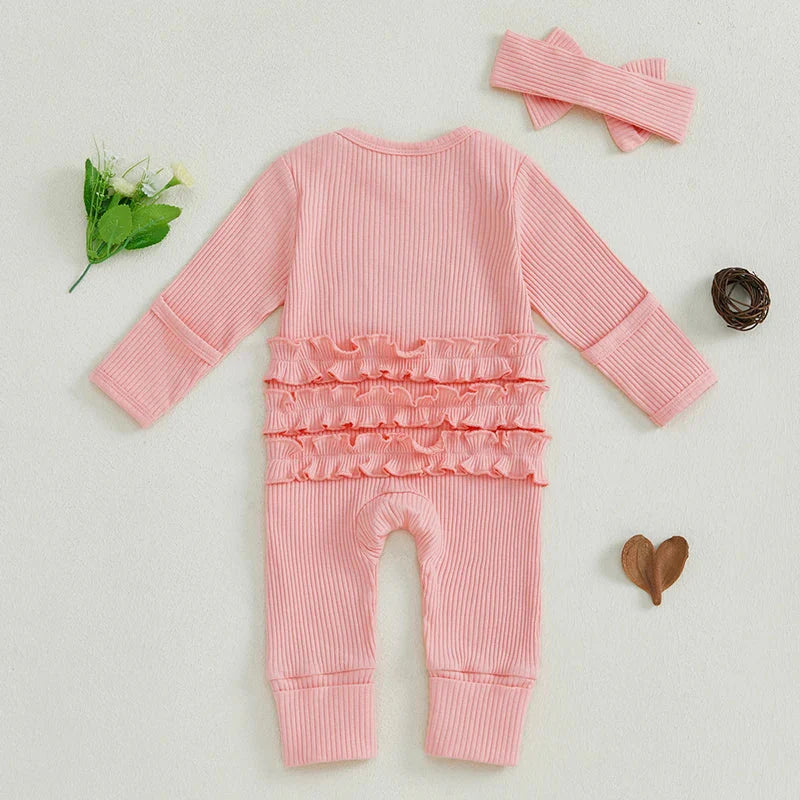 Ruffled Little Sister Onesie & Headband