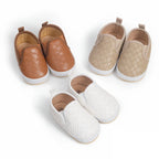 Solid Checker Slip On Shoes
