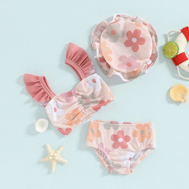 Floral Bess Bikini & Hat