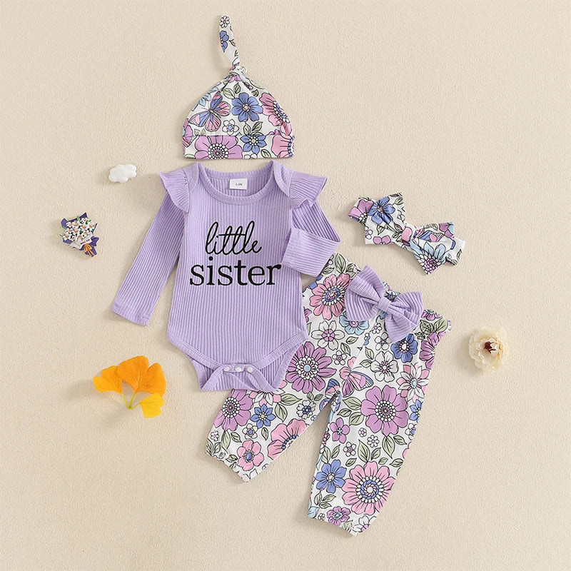 Little Sister 4 Piece Flower Outfit