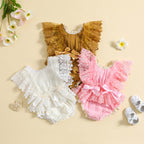 Floral Lace Princess Romper