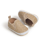 Solid Checker Slip On Shoes