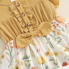 Ruffled Chicken Button Dress