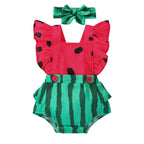 Sweet Watermelon Romper with Headband