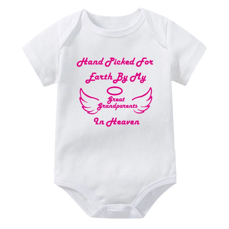 Hand Picked For Earth By My Great Grandparents in Heaven Onesie
