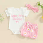 Auntie's Bestie Daisy Flower Outfit