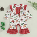 Ruffled Rodeo Cowgirl Romper