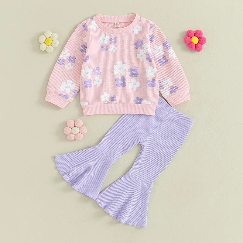Ribbed Floral Babe Outfit