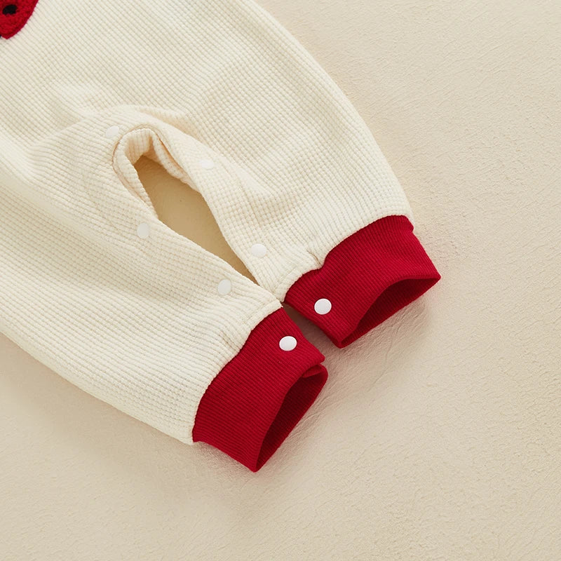 Lady Bug Love Embroidered Onesie