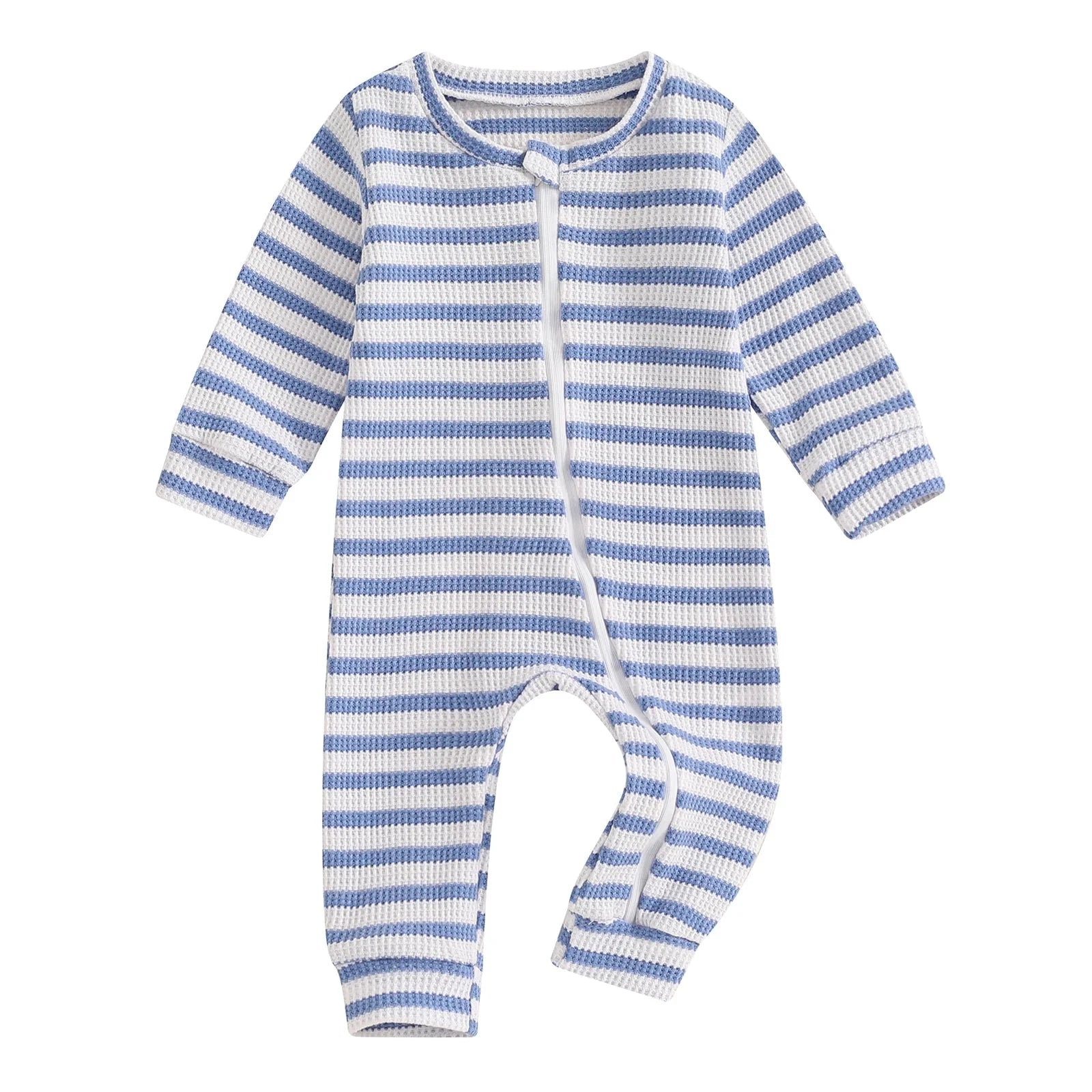 Striped Zipper Onesie