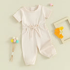 Solid Waist Tie Tonya Romper