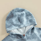 Hooded Pocket Tie Dye T-Shirt & Shorts