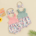 Floral Summer Selva Romper & Headband