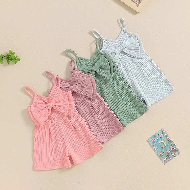 Ribbed Bow Remi Romper