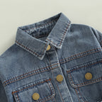 Frayed Denim Belt Dress