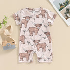Ribbed Cow Onesie