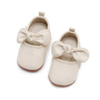 Baby Girl Bow Leather Flat Shoes