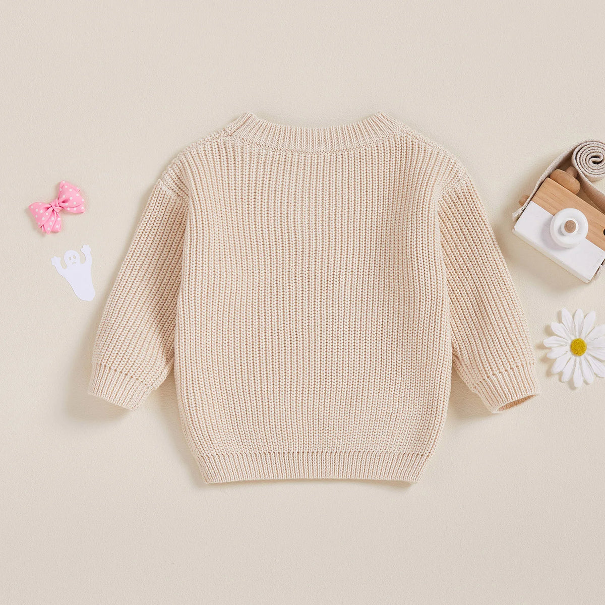 👻 Spooky Ghost Baby Sweater