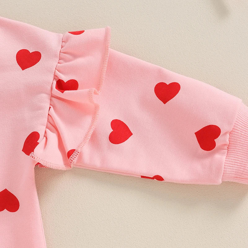 Heart Ruffle Onesie & Bow