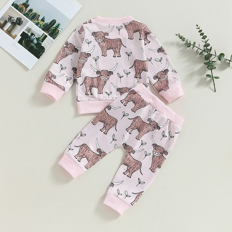 Highland Cow Jogger Set