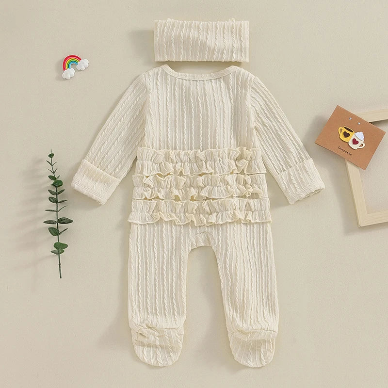 Ruffled Rosalie Footie Onesie & Bow